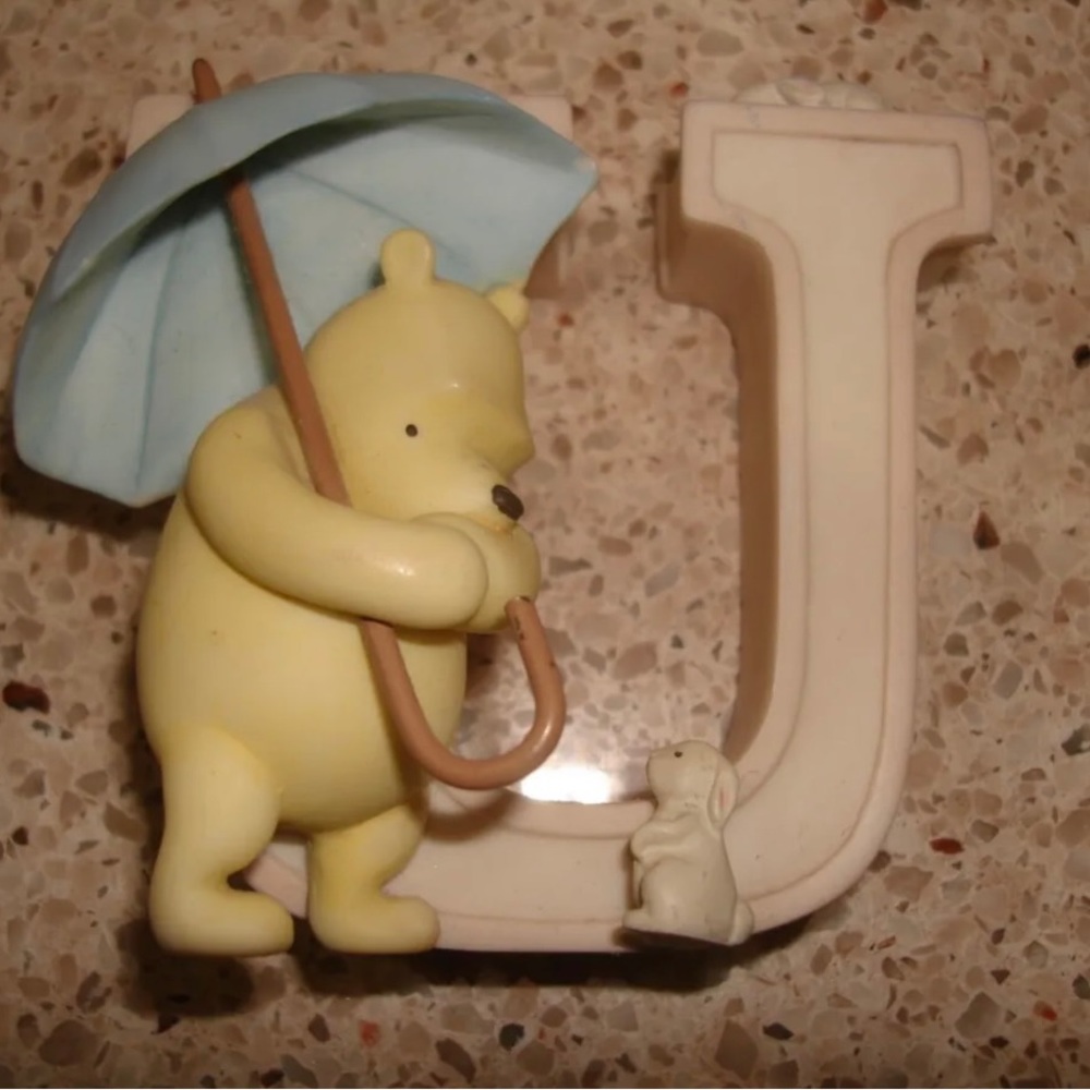 Vintage Winnie the Pooh “U” Letter
